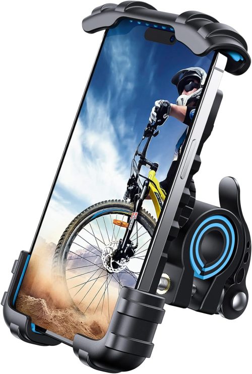 ZIZE Bikes - Lamicall Bike Phone Holder, Motorcycle Phone Mount - Motorcycle Handlebar Cell Phone Clamp, Scooter Phone Clip for iPhone 15 Pro Max/Plus, 14 Pro Max, S9, S10 and More 4.7" to 6.8" Smartphones