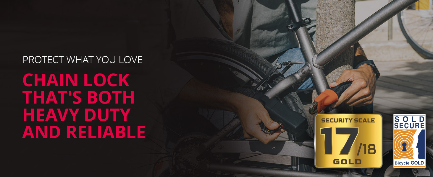 Seatylock Viking Bike Chain Lock Both Lightweight & Reliable,bike locks heavy duty anti theft