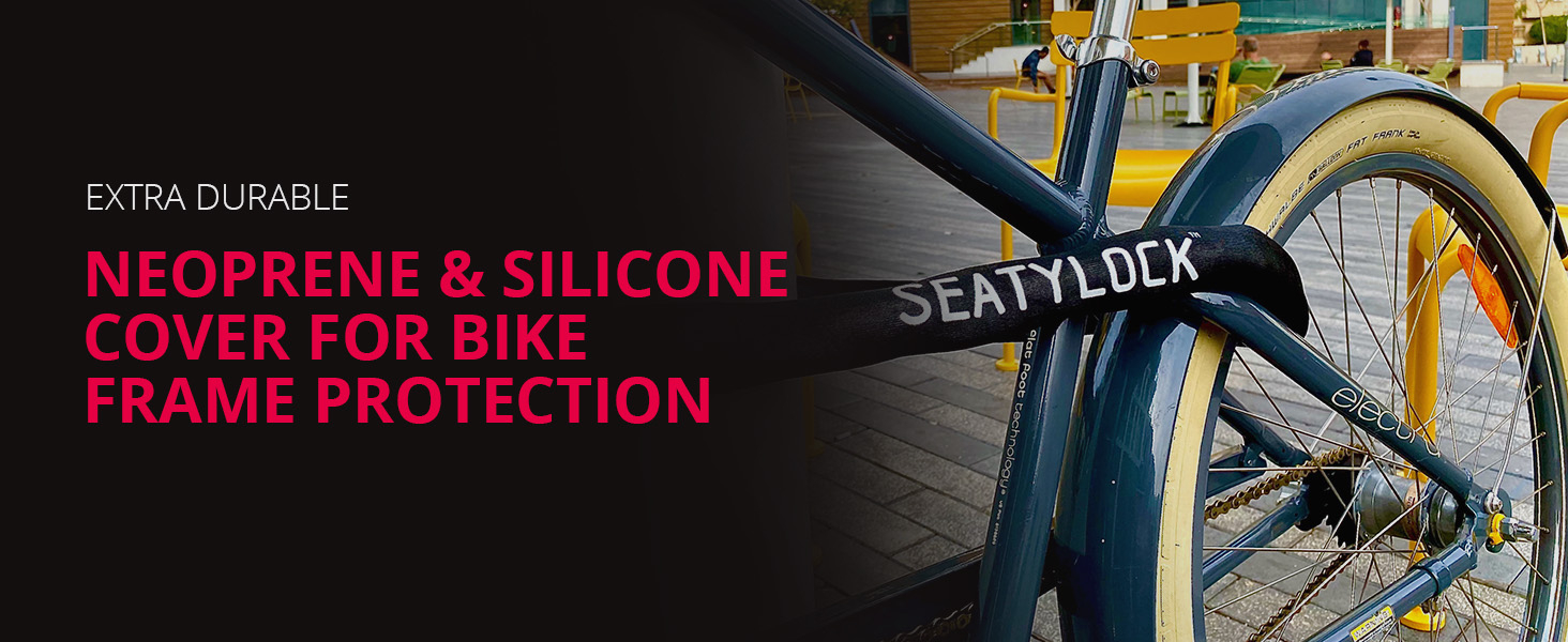 Neoprene Silicone Cover for Bike Frame Protection,bike chain lock,bicycle lock,heavy duty bike lock