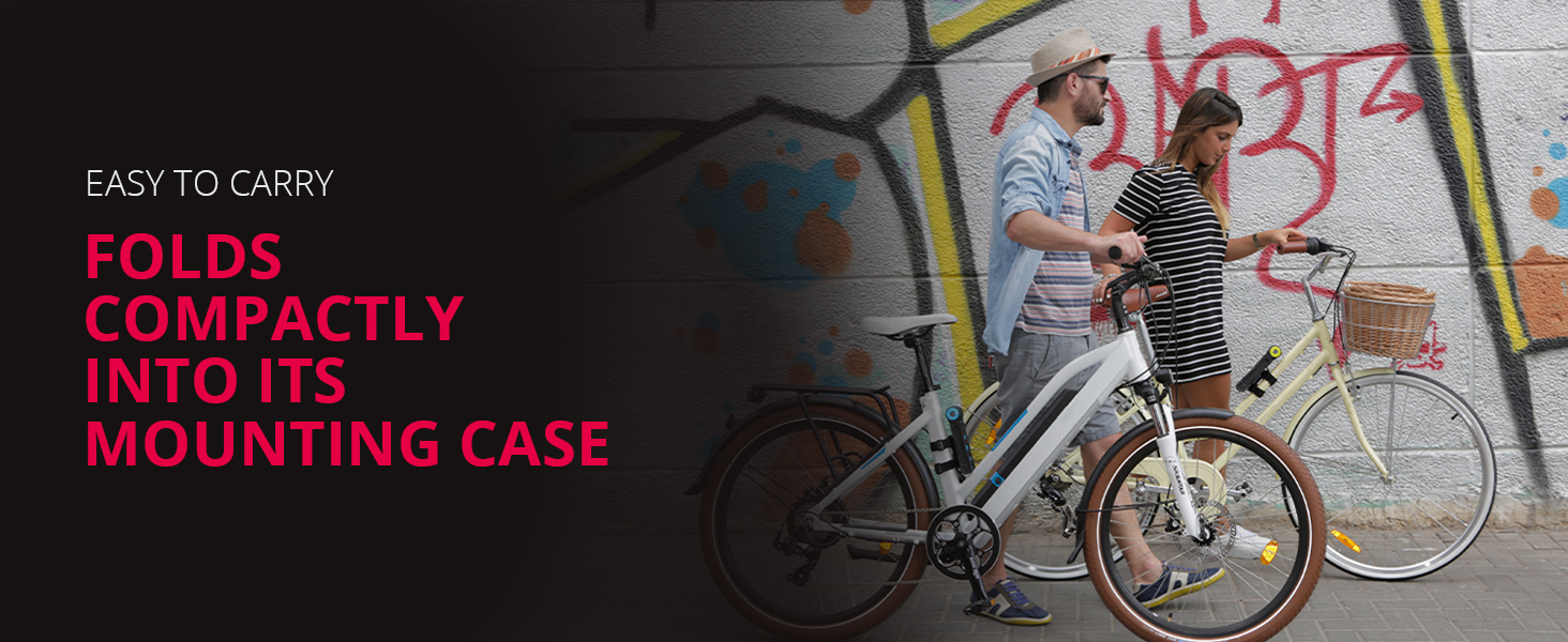 Easy to Carry,Fold Compactly into its Mounting Case,Heavy duty bike lock