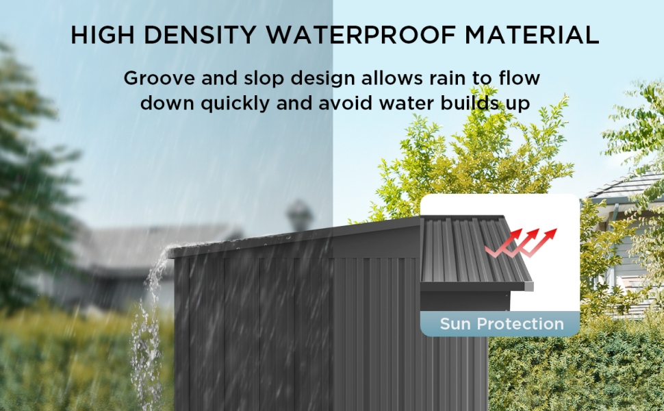 Outdoor Storage Shed, Outdoor Storage Cabinet, Metal Shed, Tool Shed, Backyard Shed, Garden Shed